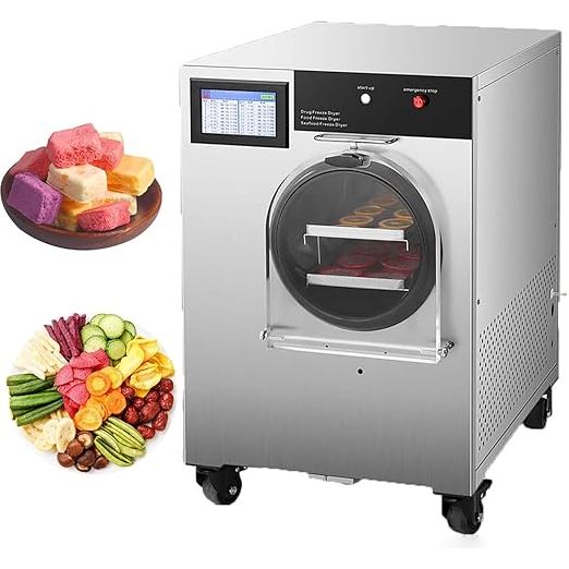 Kolice Commercial Freeze Dryer, Vacuum Freeze-Drying Dehydrator Machine, Automatic Food Dehydrator Lyophilizer-lowest temperature: -40°F, 1500W, compressor included.